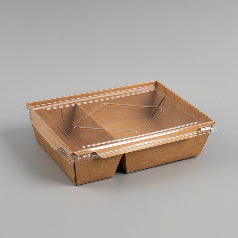 Double Compartment Kraft Paper Box na may takip ng alagang hayop