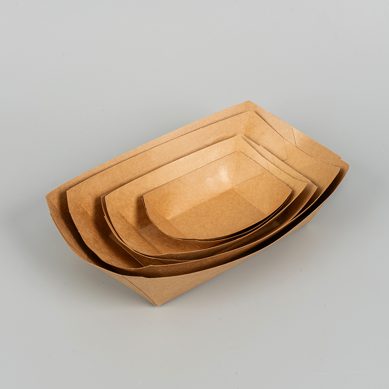 Recyclable ship type paper tray